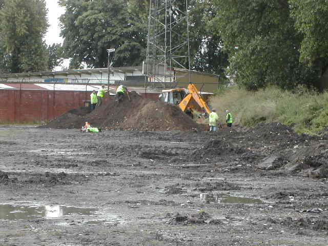 Working away with the digger