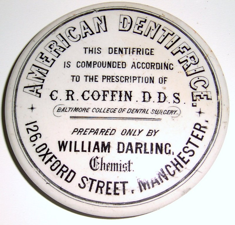 The lids. William Darling, Manchester, American Dentifrice