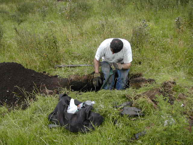 Stephen starting his second hole