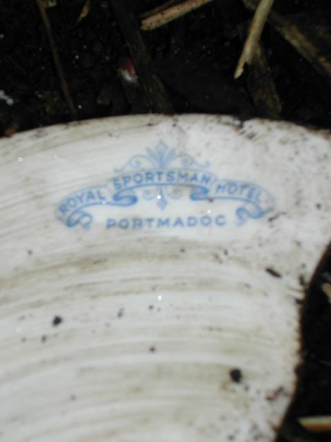 A pity this was broken, a nice plate from the Royal Sportsman Hotel, Portmadoc