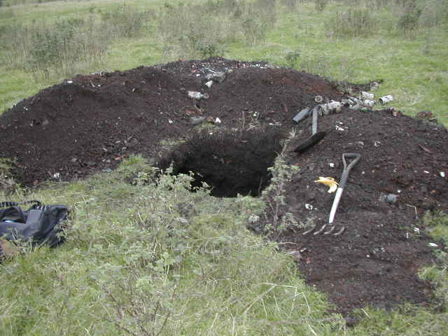 Plenty of ash shifted for not much finds