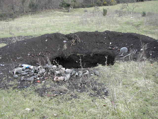 Plenty of ash shifted, not a lot of finds