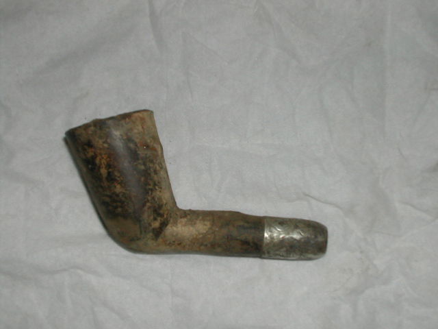 A nice pipe with a silver mouthpiece