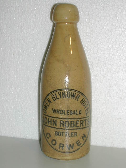 John Roberts, Wholesale Bottler, Owen Glyndwr Hotel, Corwen