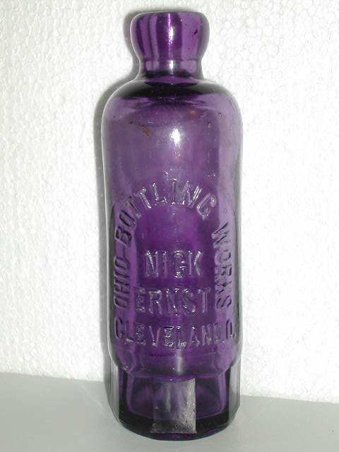 Nick Ernst, Ohio Bottling Works, Cleveland Purple Mug Based Hutchinson Patent