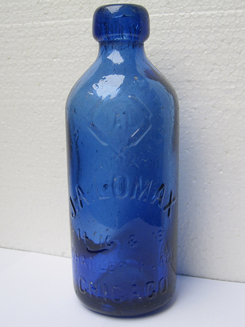 J. A. Lomax, Chicago, Cobalt Blue Hutchinson Patent