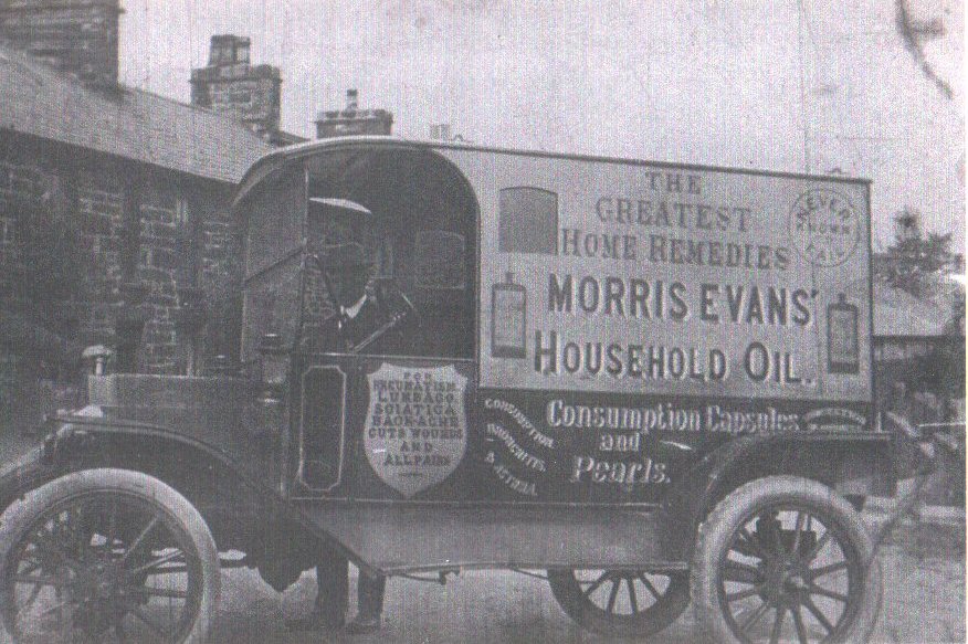 Morris Evans and his delivery truck